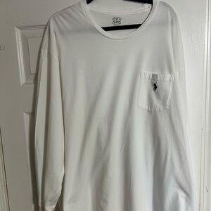 Polo by Ralph Lauren Classic White Long Sleeve Tee
